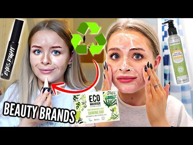 I ONLY USED SUSTAINABLE *BEAUTY PRODUCTS* FOR 24 HOURS... TESTING ECO BEAUTY