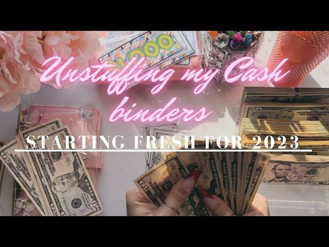 COUNTING ALL THE $ in my CASH ENVELOPES| Cash Unstuffing| Starting fresh in 2023| #cashstuffing