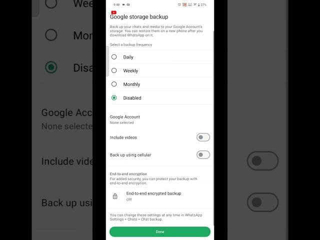 Google Storage Backup Problem Fix ( WhatsApp ) #fixproblem