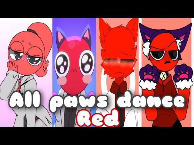 ALL PAWS DANCE RED RAINBOW FRIENDS