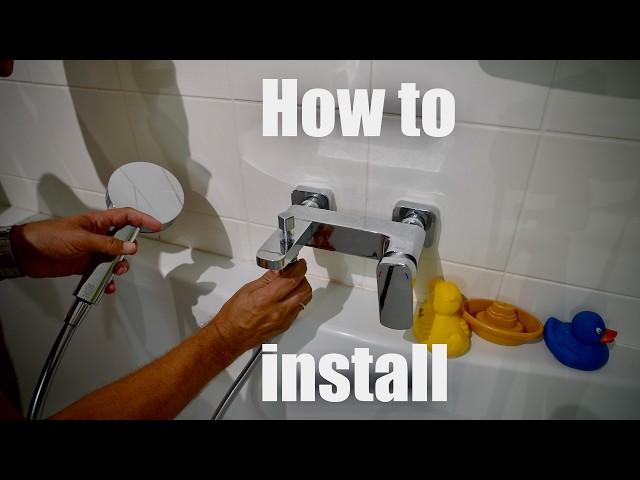 How to install handheld shower