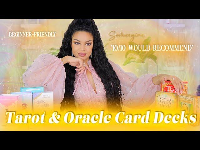 My Current FAVORITE TAROT & ORACLE DECKSBeginner's Tips + Q&A