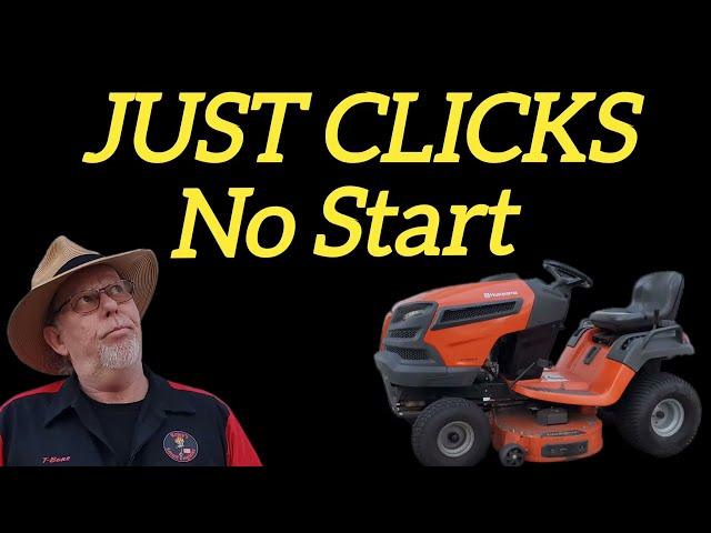 Lawnmower No Start Just Clicks Easy DIY Fix Works On Most Mowers. Battery, Solenoid or Starter?