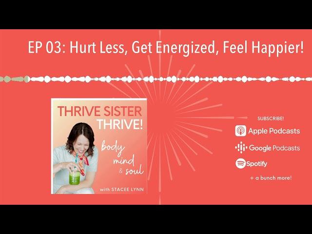 Bye Bye CHRONIC INFLAMMATION & Chronic Pain | EP 03 of the Thrive Sister Thrive! Podcast