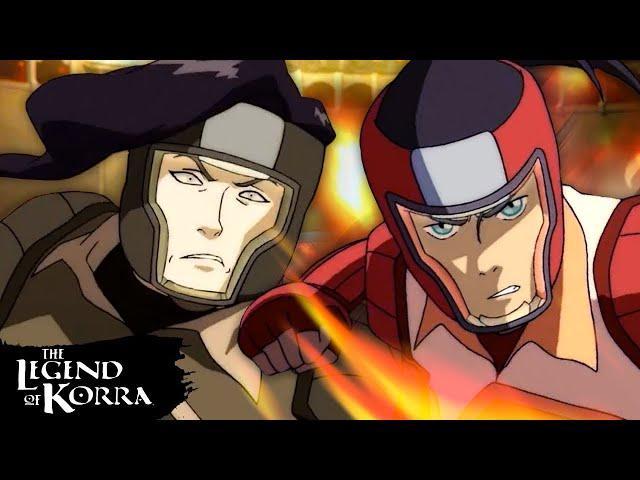 The Fire Ferrets vs The Wolf Bats: Final Pro-Bending Battle  Full Scene | The Legend of Korra