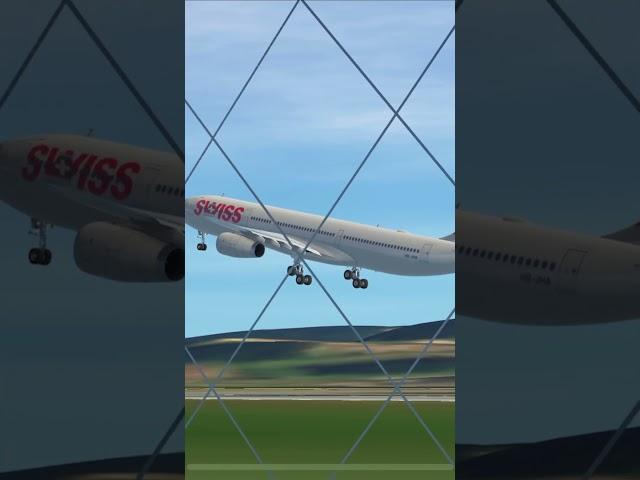 Infinite Flight: Swiss A330-300 takeoff From Zurich (ZRH) to Chicago (ORD) #infiniteflight