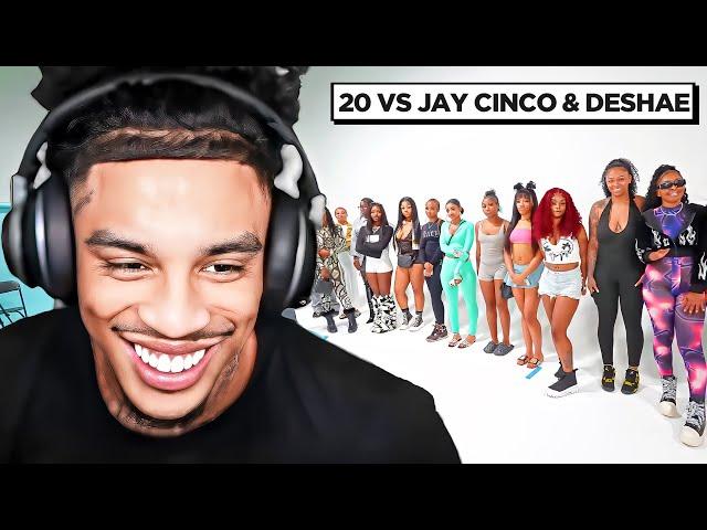 Jay Cinco Reacts To 20 WOMEN VS 2 INFLUENCERS : JAY CINCO & DESHAE FROST