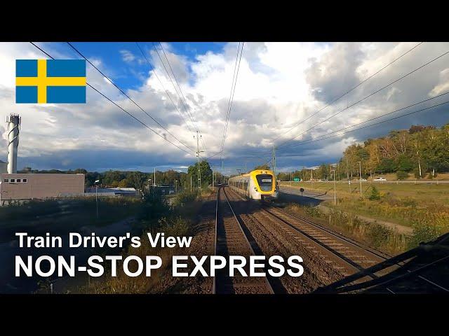 CABVIEW: Evening non-stop express service (Gothenburg to Stockholm)