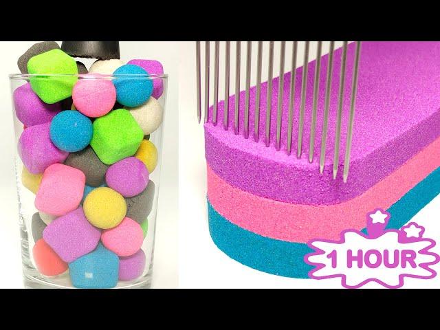 *1 HOUR* All of Very Satisfying ASMR Videos in January 2022 - Kinetic Sand Cutting ASMR Compilation