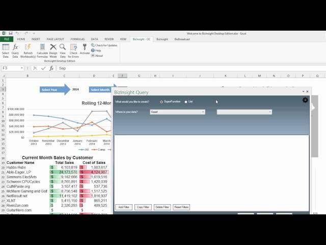 Welcome to BizInsight Desktop Edition