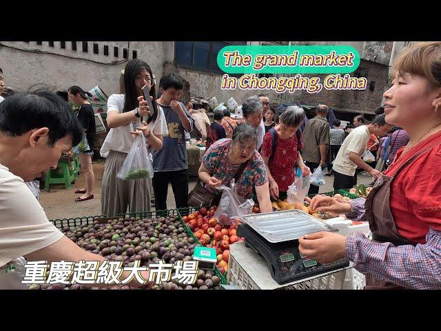 The alarming consumption of box lunches in China, street fast food/Chongqing market/4k