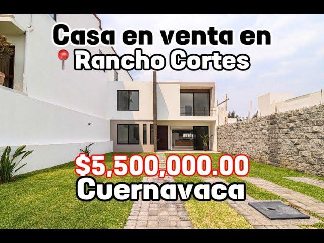 Casa en venta  Rancho cortes Cuernavaca, Morelos $5,800,000 ‍️ALBERCA Y JARDIN‼️ CONTÁCTANOS