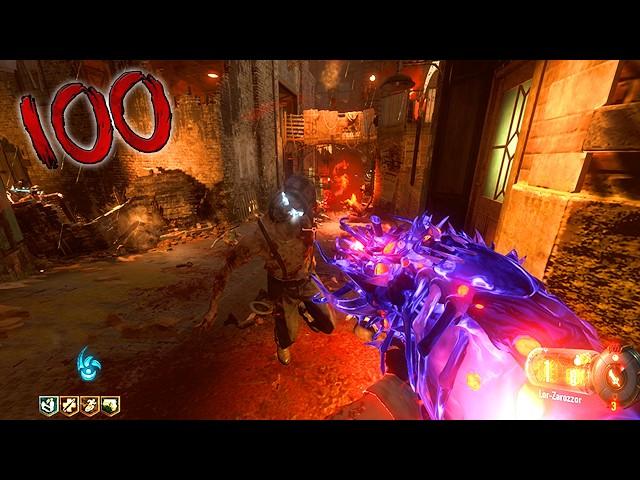 No Commentary Shadows Of Evil Round 100 In 2024! (Black Ops 3) (Classic Gums)