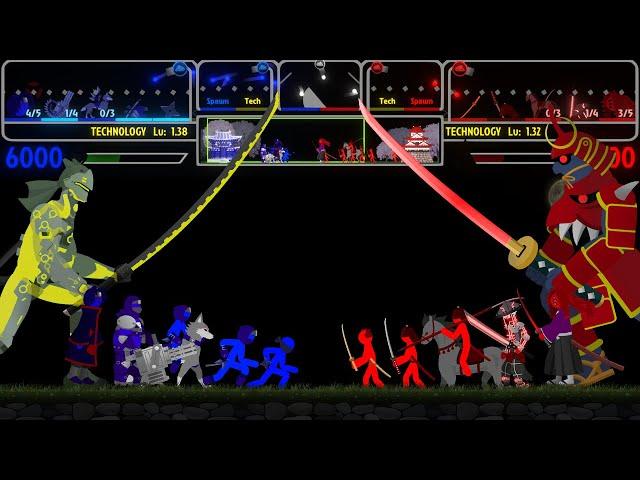 Stickman Fight : Ninja vs Samurai - Marble & Ragdoll battle