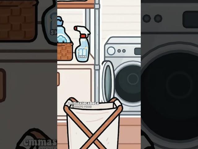 design laundry room toca boca #tocalifeworld #tocaboca #tocahacks #shorts #short