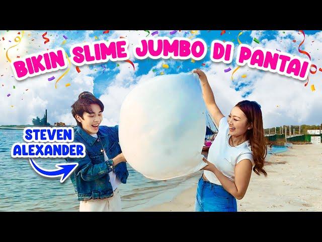 BIKIN SLIME JUMBO DI PANTAI BARENG STEVEN ALEXANDER 