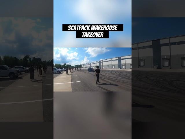 Scatpack Warehouse Takeover  #392#dodge#charger#scatpack#srt#takeover#sideshow#trending#viral#fyp