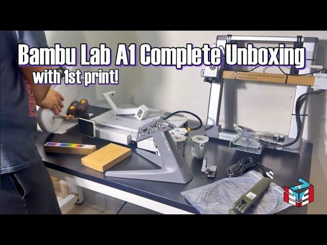 Bambu Lab A1 Combo Complete Unboxing & First Print (3D Printing Noob's Perspective)