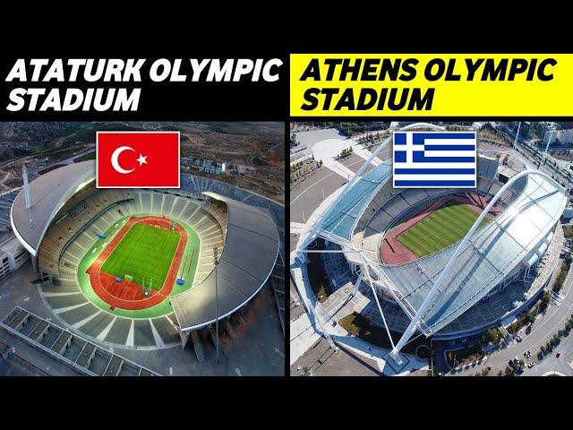 Turkey & Greece Largest Stadium | Atatürk Olympic Stadium vs Athens Olympic Stadium