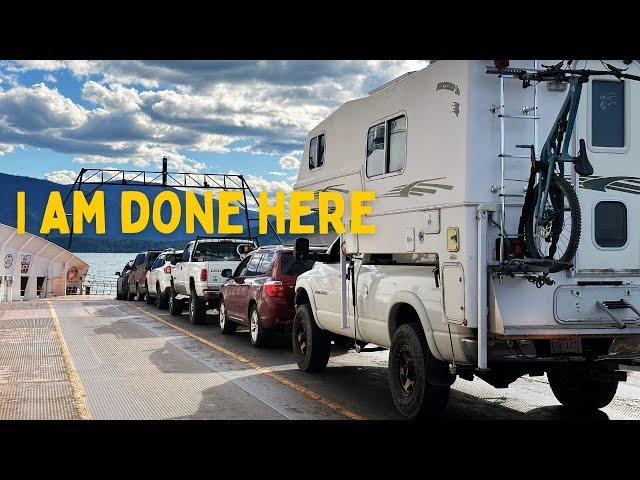 I Put My Truck Camper On A BOAT! Exploring A NEW Route To Nelson BC