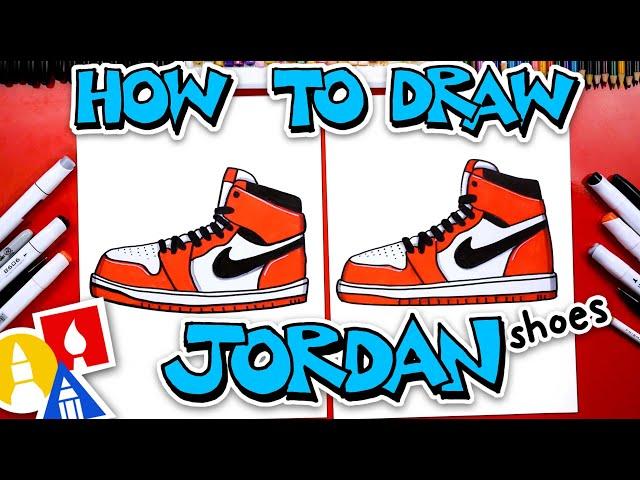 How To Draw Air Jordan 1 Shoes