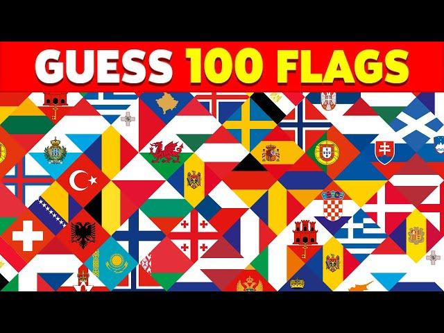  Guess the Country by the Flag Quiz  | Can You Guess 100 Flags?