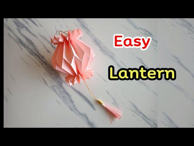 DIY paper lantern  How to make Chinese Lantern | tutorial easy lantern origami