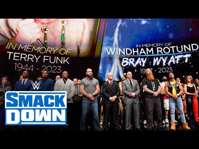 WWE honors Bray Wyatt and Terry Funk with a 10-bell salute: SmackDown highlights, Aug. 25, 2023