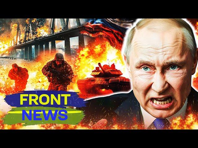 URGENT! CRIMEA BEING TORN FROM RUSSIA! POWERFUL STRIKE ON BRIDGE! INCREDIBLE FOOTAGE! | FRONT NEWS