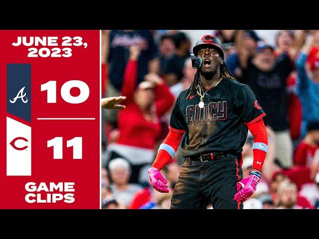 Game Clips 6-23-23 Reds beat Braves 11-10