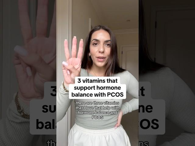 3 Vitamins that support hormone balance with #pcos