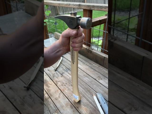 Stiletto hammer gets a new handle. Back to work.