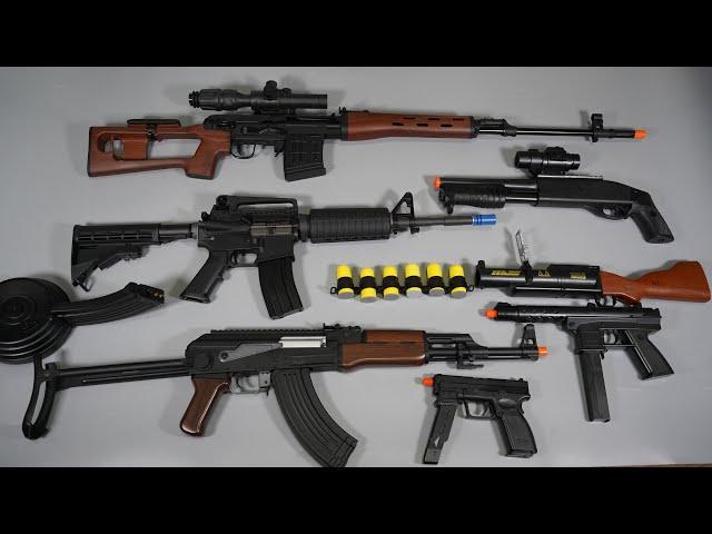 SVD Sniper Rifle AK47 Toy Gun Airsoft and Nerf Gun Grenade Launcher M4 Shot Gun -Toy Guns Collection