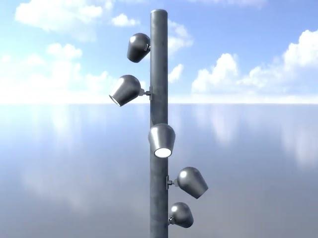 LED Post Light Lowpoly Video 2