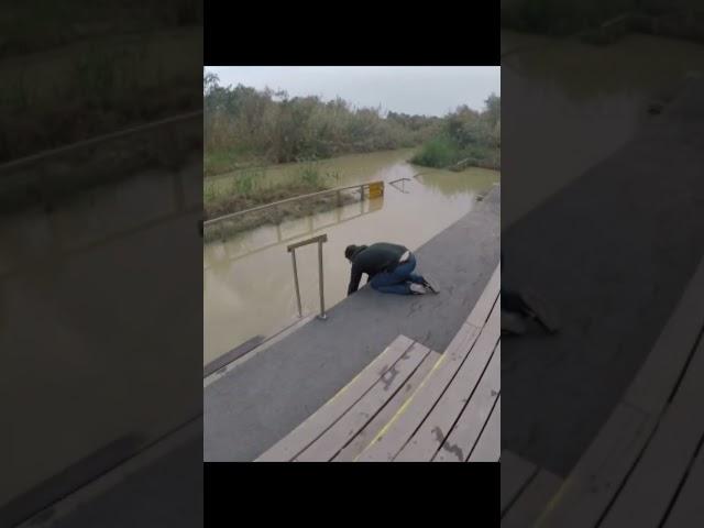 Exact place of the Jesus baptism In Jordan river #shorts