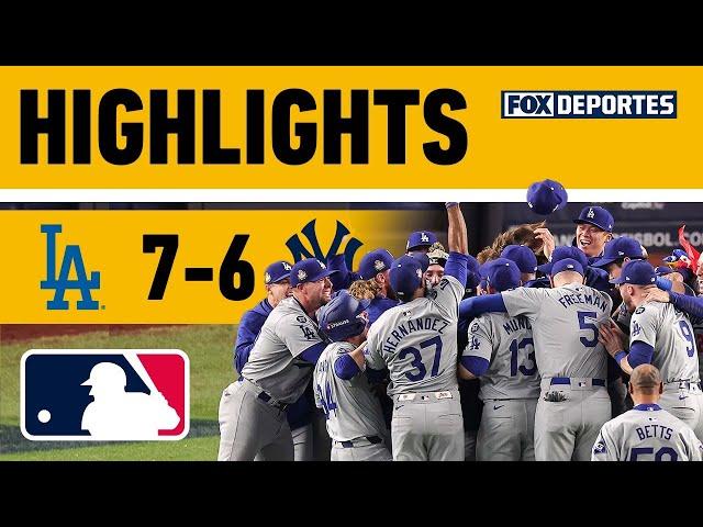  DODGERS GANAN SERIE MUNDIAL 2024 | Los Angeles Dodgers 7-6 New York Yankees | HIGHLIGHTS | MLB