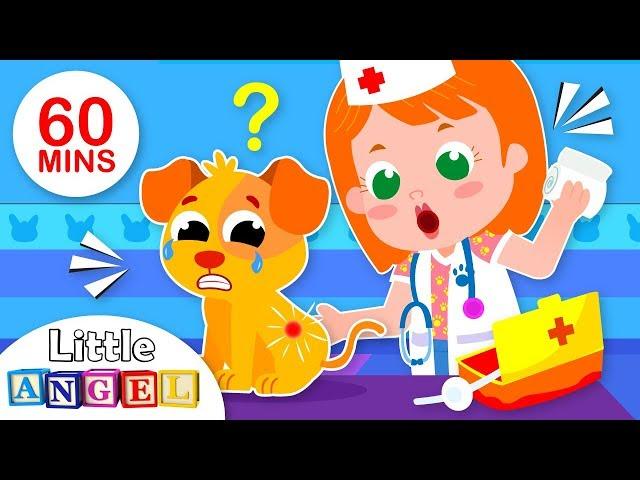 Baby Goes to the Vet | 5 Little Puppies Peekaboo | Nursery Rhymes & Kids Songs by Little Angel