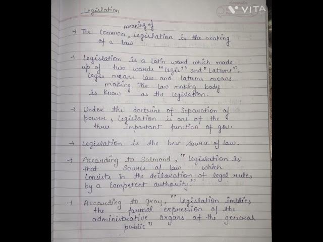 what is legislation | source of LAW jurisprudence #lawnotes #jurisprudence