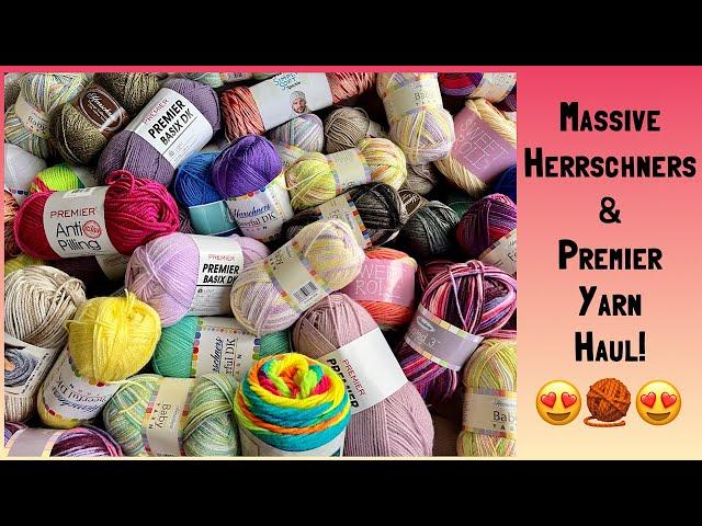 Herrschners Yarn Haul - Unboxing Sale Yarn - Premier Yarn