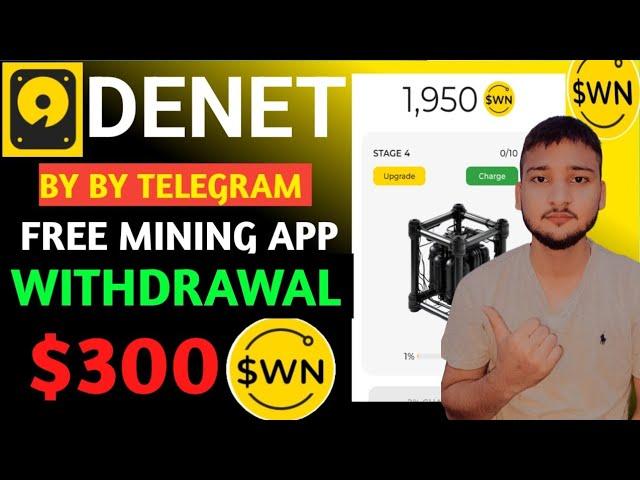 Denet Storage App || New Earning App || A Depin Project || Withdrawal $WN token || Free $300...