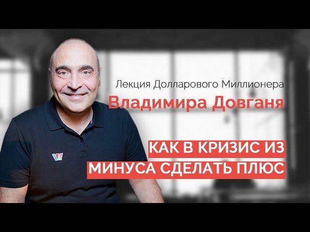 КАК В КРИЗИС ИЗ МИНУСА СДЕЛАТЬ ПЛЮС | Владимир Довгань
