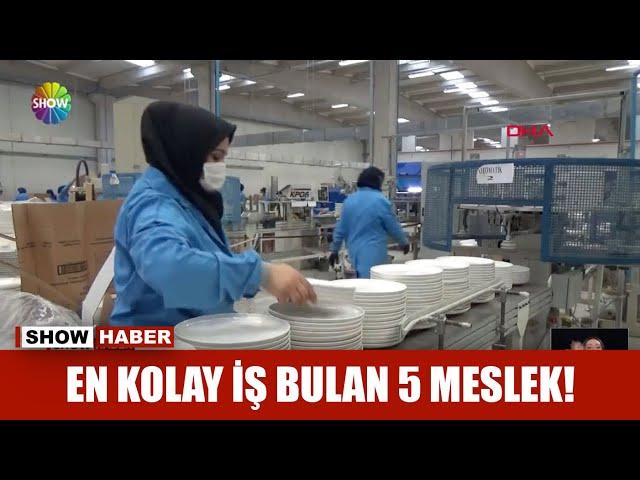 En kolay iş bulan 5 meslek!