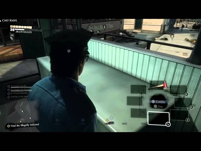 Dead Rising 3 GLITCH - Invisible foods and walls