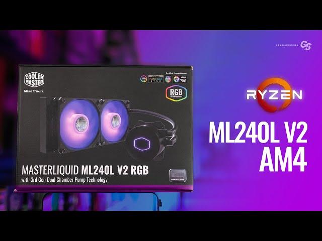 HOW TO Cooler Master ML240L V2 RGB AM4 & AM5 Install Guide
