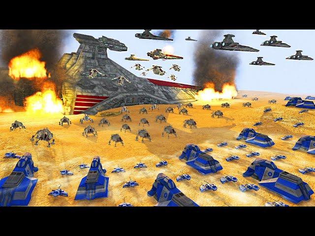 Can Clone Army Hold Crashed SHIP DEFENSE vs DROID INVASION?! - Men of War: Star Wars Mod