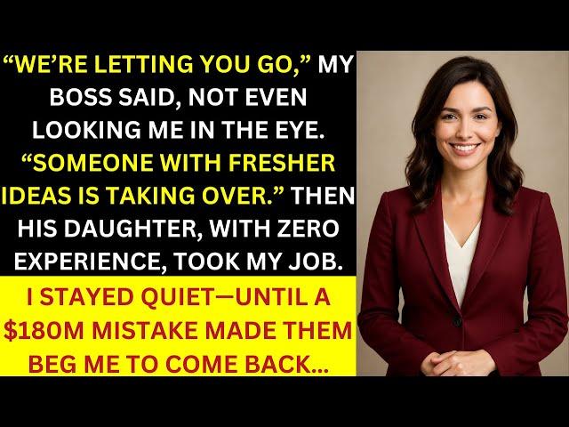 Boss Fired Me to Hire the CEO’s Daughter - Then She Made a $180M Mistake...