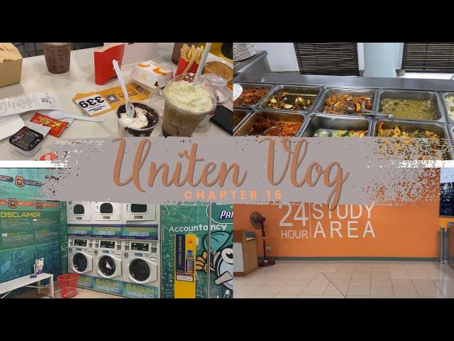 UNITEN vlog #15 Laundry  | Fast food 