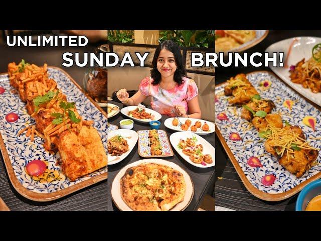 SUNDAY BRUNCH UNLIMITED BUFFET Veg INR 599+ Non Veg INR 699+  Anagha Mirgal | Indian Food Vlog