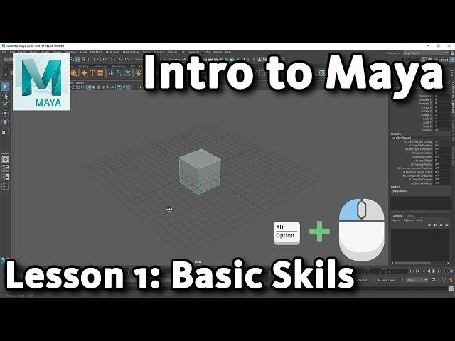 Intro to Maya: Lesson 1 / 10 - Basic Skills