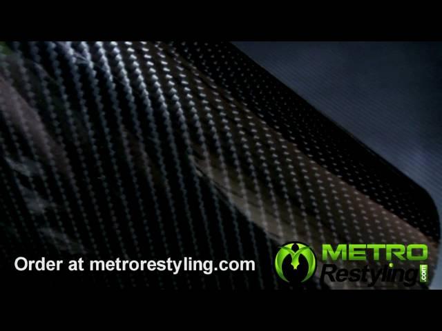 Black 3d Carbon Fiber Vinyl Film metrorestyling.com